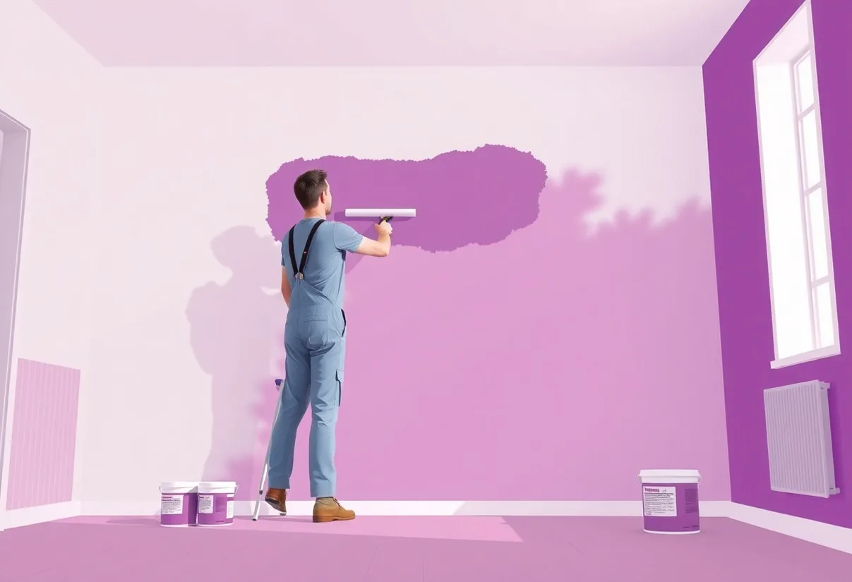 Peintre Beaumont 63110 en intervention sur un chantier